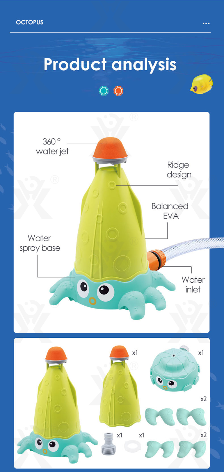 Octopus Sprinkler Toys · TV10661 · detail image 9 of 11