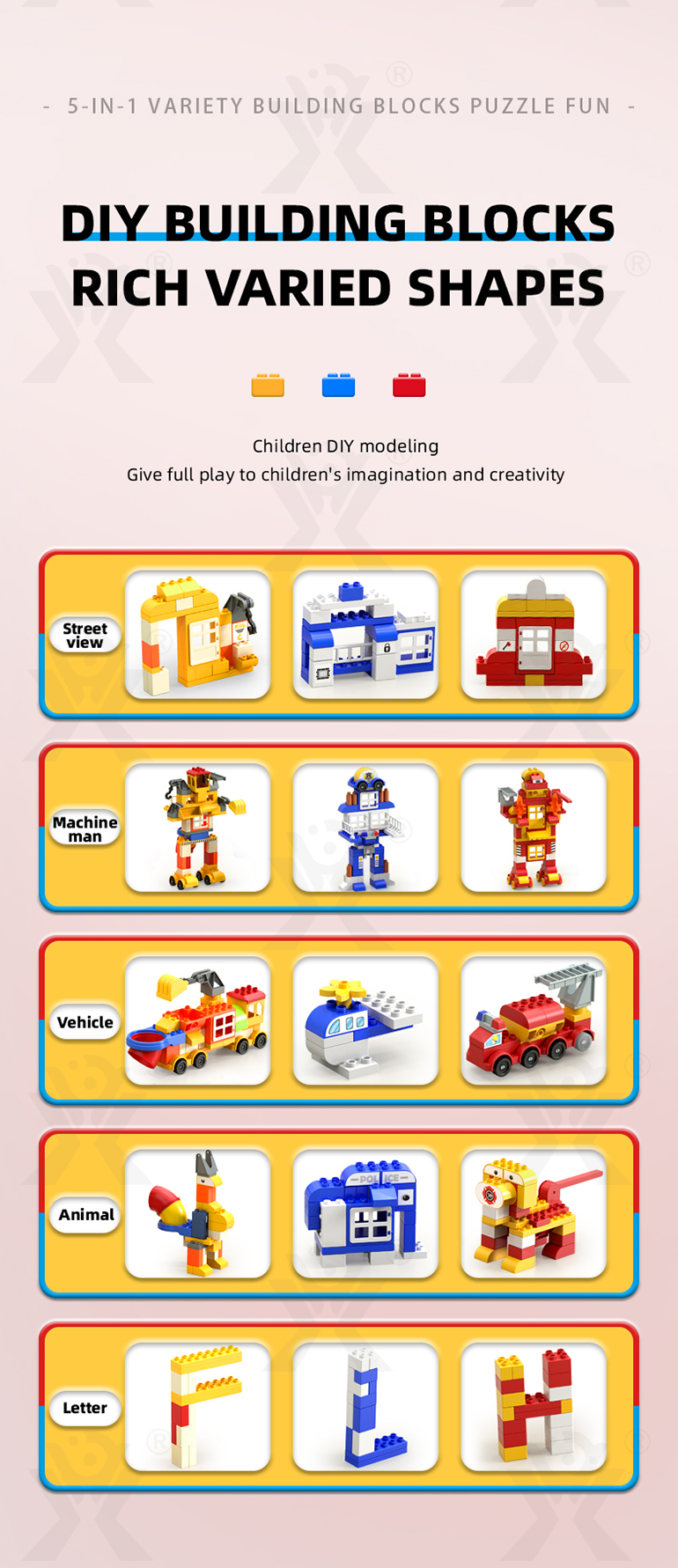 5-in-1 Police Station Building Blocks Toy for Kids · TV10520 · detail image 14 of 17