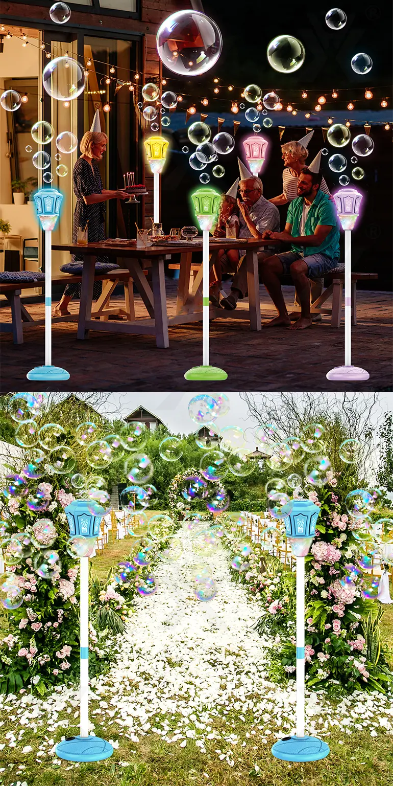 Remote Control Standing Bubble Machines with Lights & Music · TV10659 · detail image 6 of 8