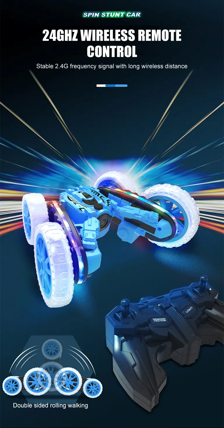 RC Stunt Cars with Spray & LED Lights · TV10660 · detail image 6 of 10