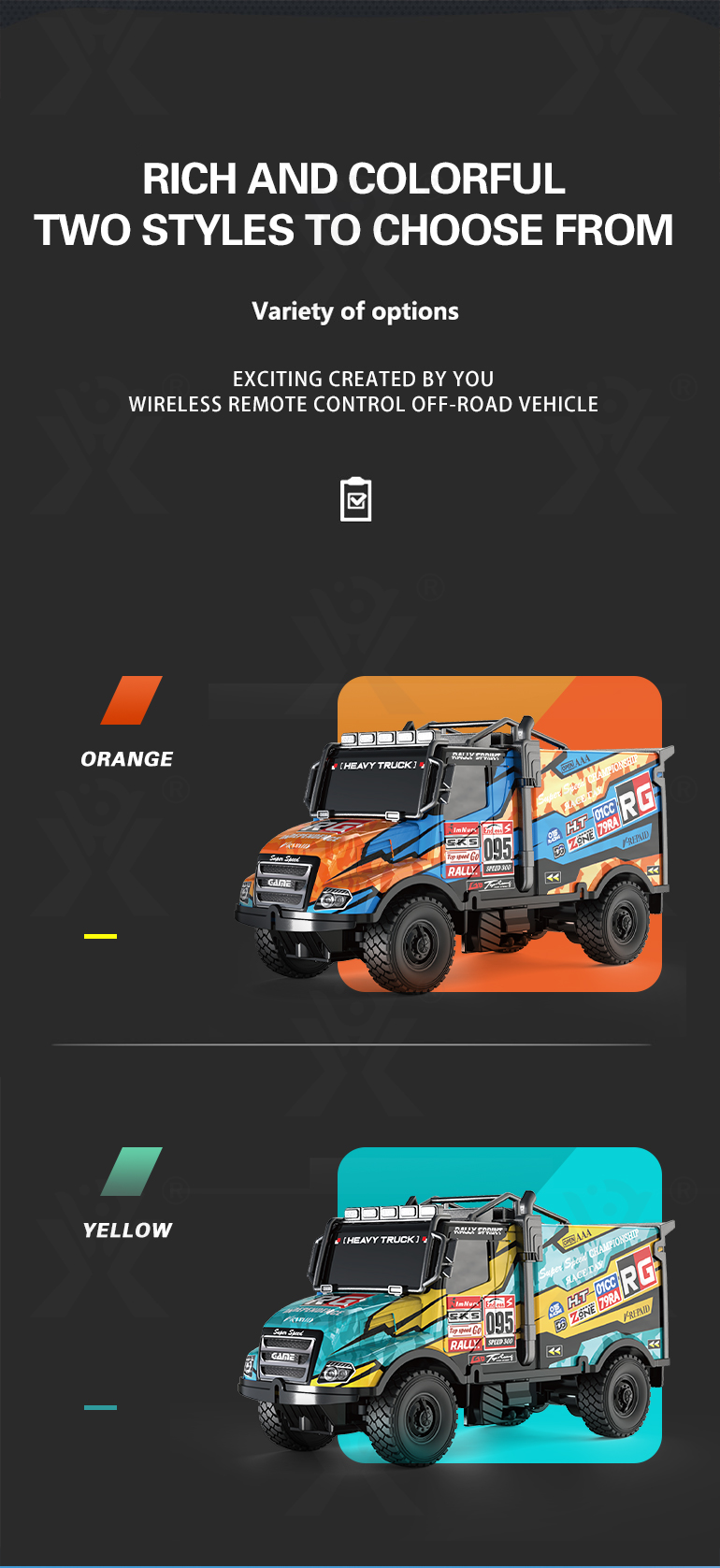 RC Truck Rally Toy For Kids, All-terrain Tyres · TV10522 · detail image 2 of 6