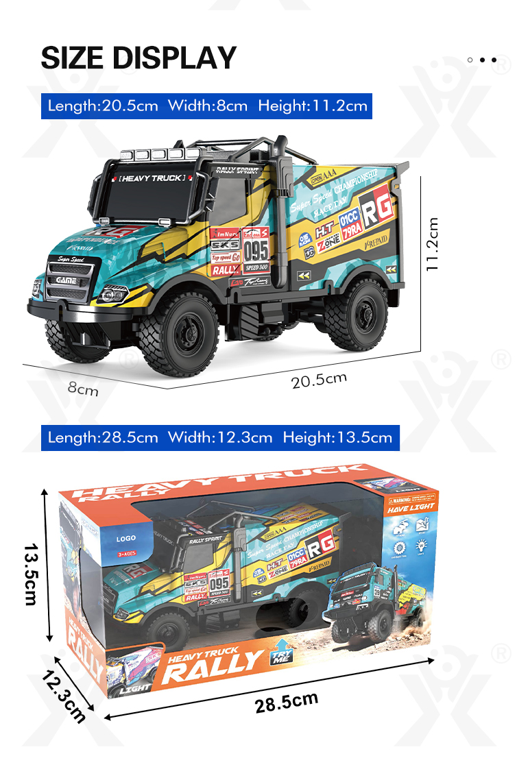 RC Truck Rally Toy For Kids, All-terrain Tyres · TV10522 · detail image 6 of 6