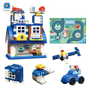 5-in-1 Polizei Bauklötze Kinderspielzeug