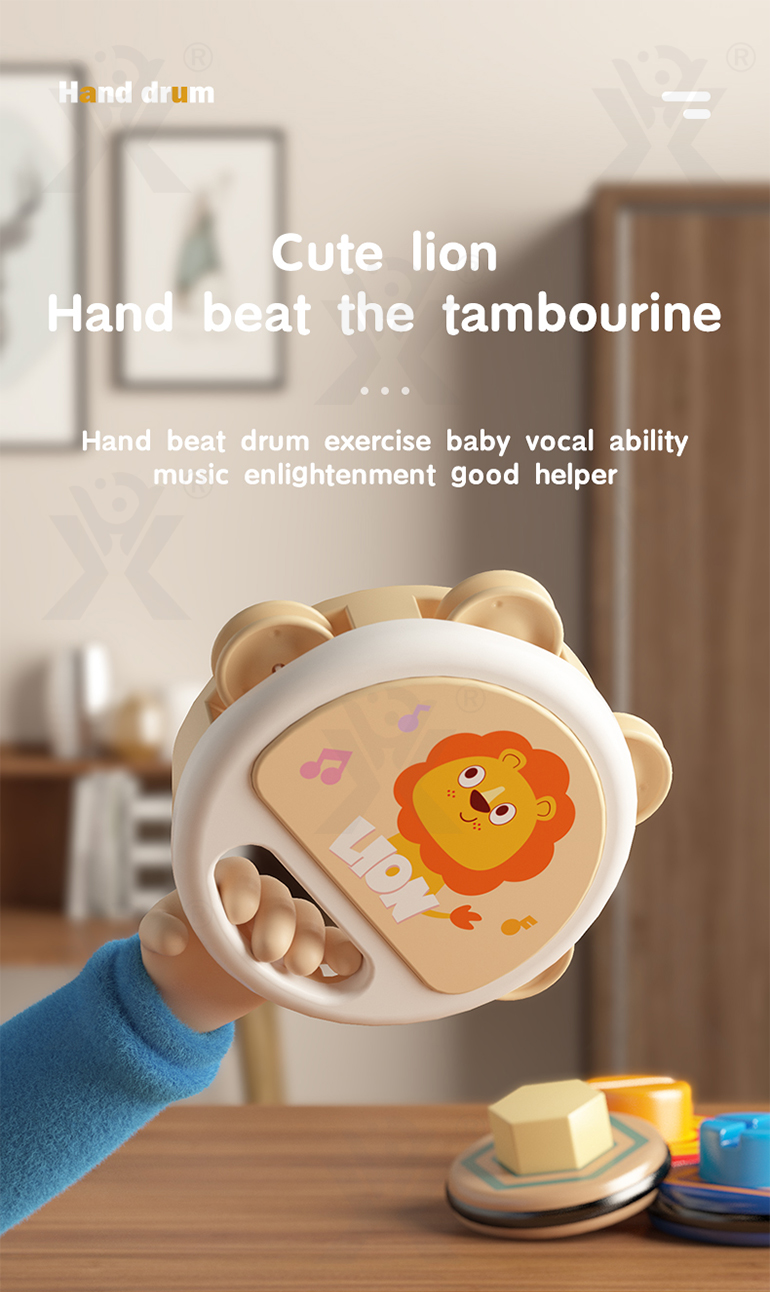 Baby Hand Drum Toy with Shake & Clap Sounds · TV10506 · detail image 1 of 8
