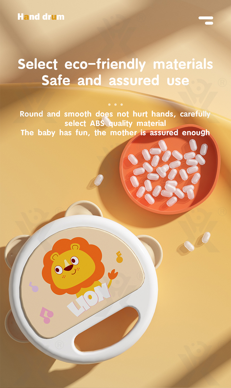 Baby Hand Drum Toy with Shake & Clap Sounds · TV10506 · detail image 4 of 8