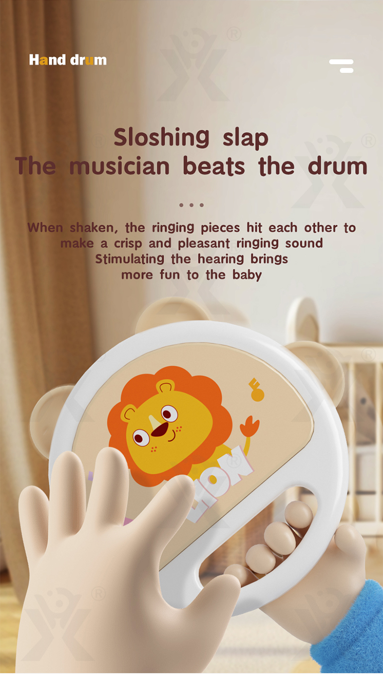 Baby Hand Drum Toy with Shake & Clap Sounds · TV10506 · detail image 5 of 8