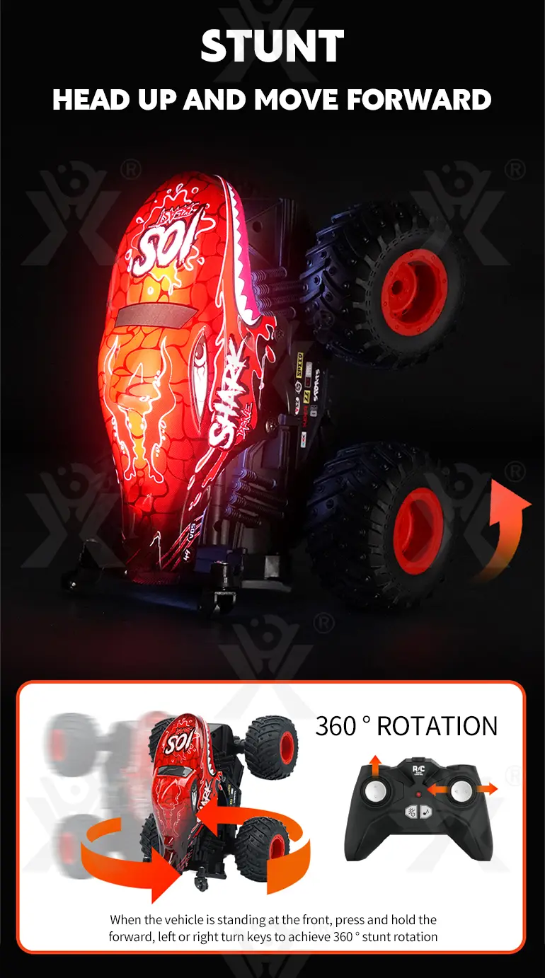 RC Stunt Dance Auto Spielzeug mit LED Licht, Musik·TV10401·Detailaufnahme 3 von 13