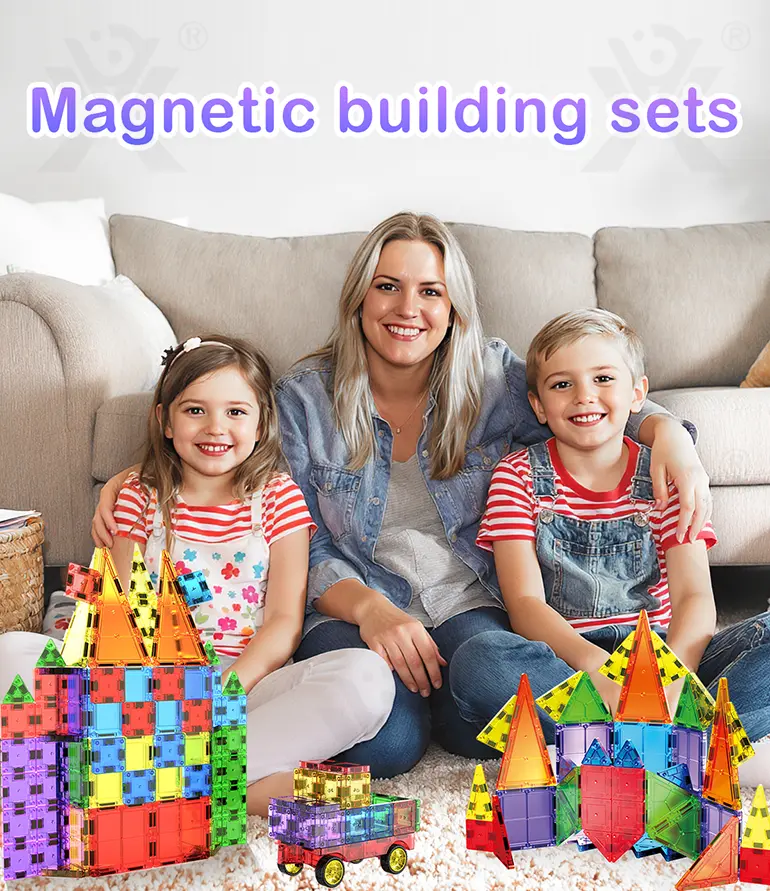 Magnetic Block Toy, Portable, 32 PCS, For Kids and Parents Collaboration Play, STEM Toy · TV10577 · detail image 1 of 8