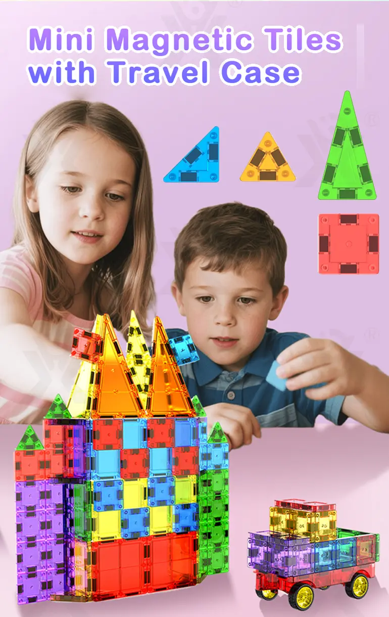 Magnetic Block Toy, Portable, 32 PCS, For Kids and Parents Collaboration Play, STEM Toy · TV10577 · detail image 4 of 8