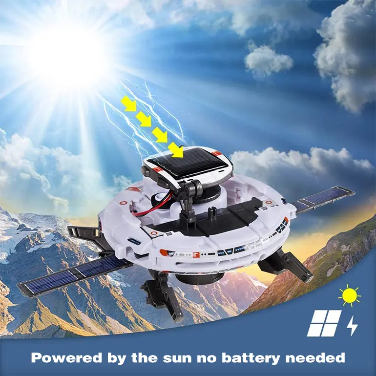 6-in-1 Solar Robot Toy Powered By Solar Energy for Kids STEM Learning · TV10624 · detail image 2 of 6