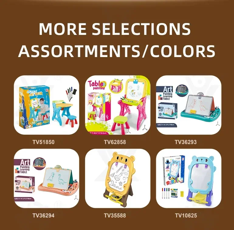 Double-Sided Kids Drawing Board with Adjustable Easel & Storage Tray · TV10625 · detail image 10 of 11