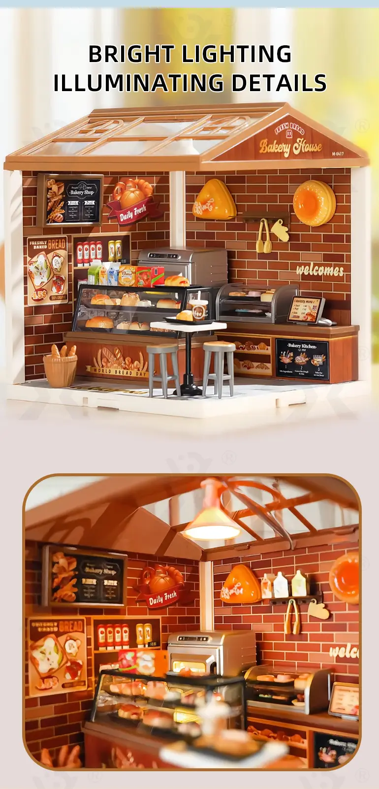 DIY Exquisite Miniatur-Stadt Spielzeug·TV10602·Detailaufnahme 3 von 7