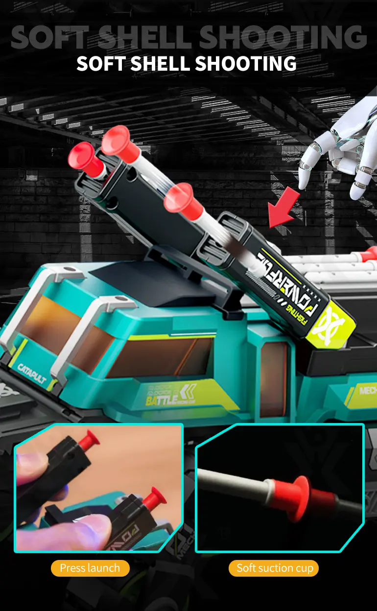 Diecast Ejection 2-in-1 Chariot with Deformation, Lights, and Battle Play · TV10617 · detail image 3 of 8