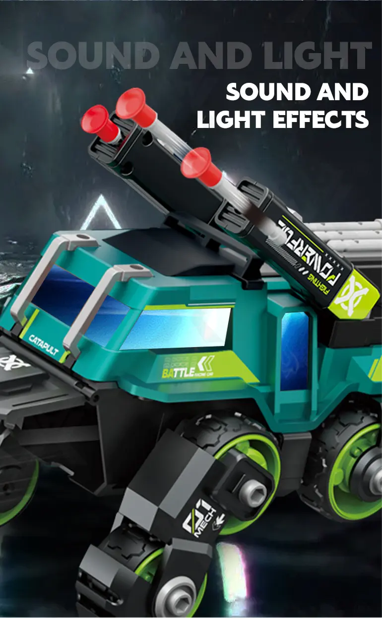 Diecast Ejection 2-in-1 Chariot with Deformation, Lights, and Battle Play · TV10617 · detail image 5 of 8