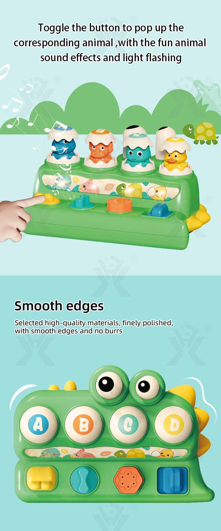 Whack-a-Mole Toy Dinosaur Style · TV10652 · detail image 3 of 6