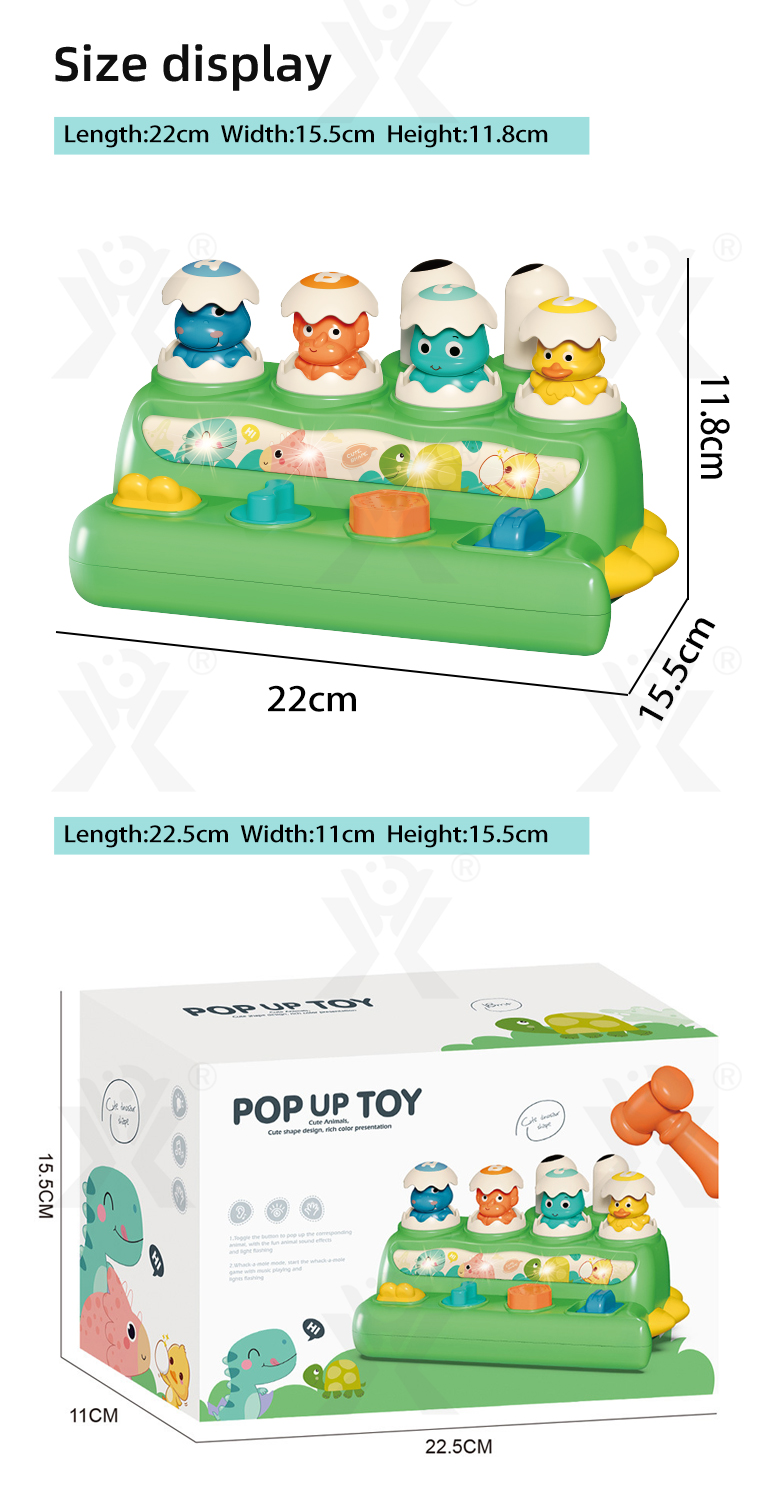 Whack-a-Mole Toy Dinosaur Style · TV10652 · detail image 6 of 6
