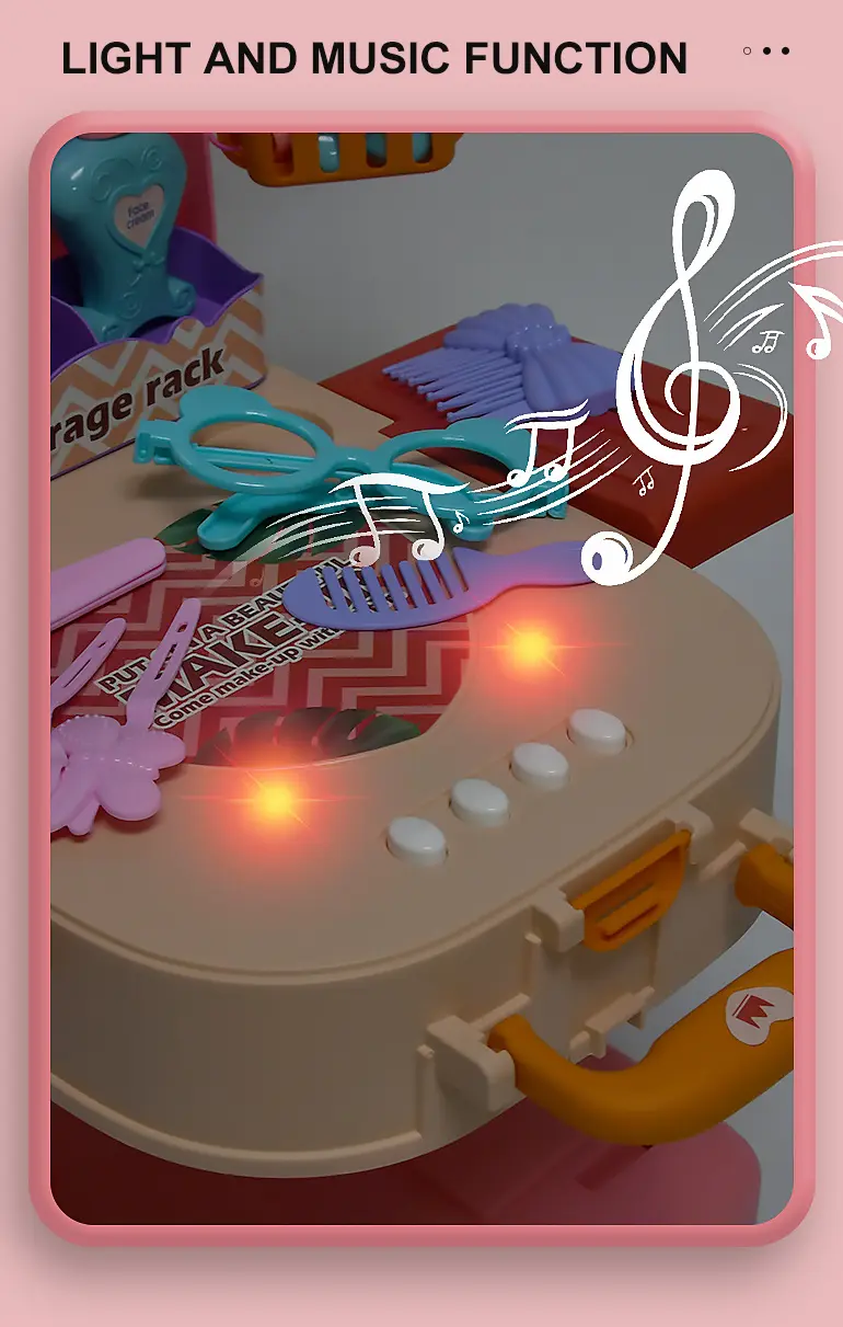 3-in-1 Kids Dresser Backpack with Light & Music for Fun Role Play, Pretend Play Toy · TV10621 · detail image 3 of 7