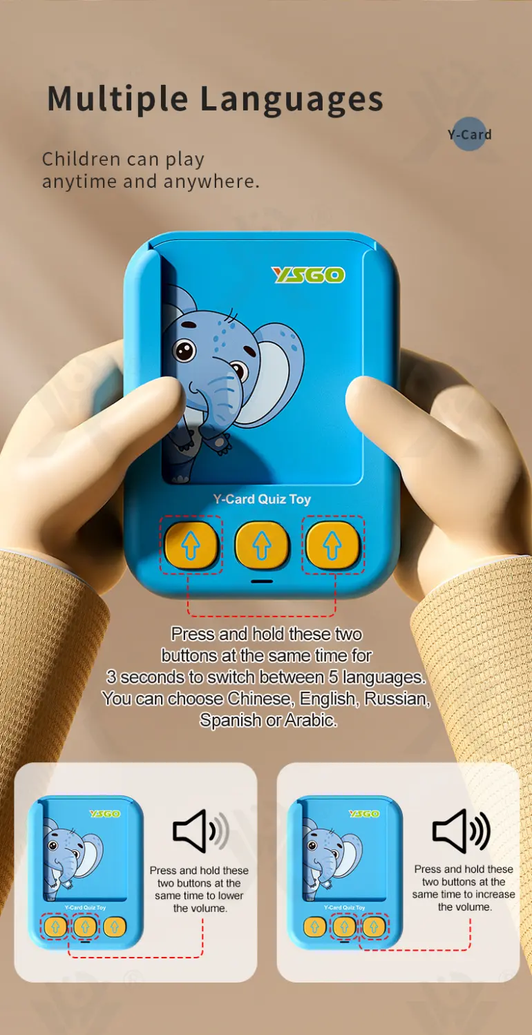 Interactive Multi-Language Card Learning Machine with 110 Knowledge Points · TV10629 · detail image 3 of 8