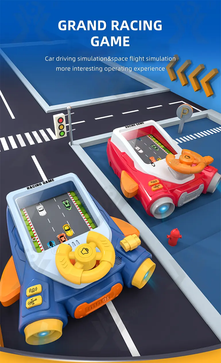 2-in-1 Driving & Space Flight Simulation Toy with Lights, Sounds, and Interactive Controls · TV10613 · detail image 1 of 11