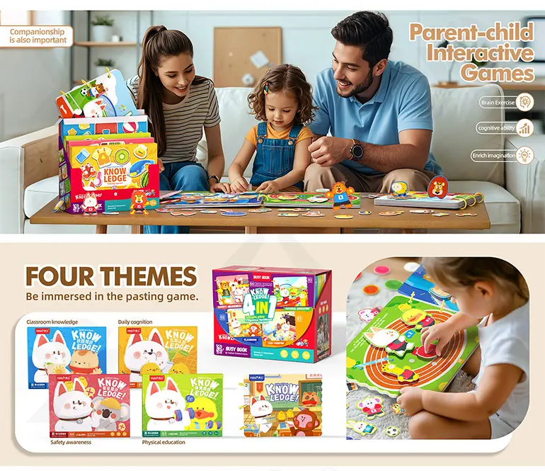 Magic Sticker Book for Kids with Four Learning Themes & Reusable Design · TV10620 · detail image 1 of 4