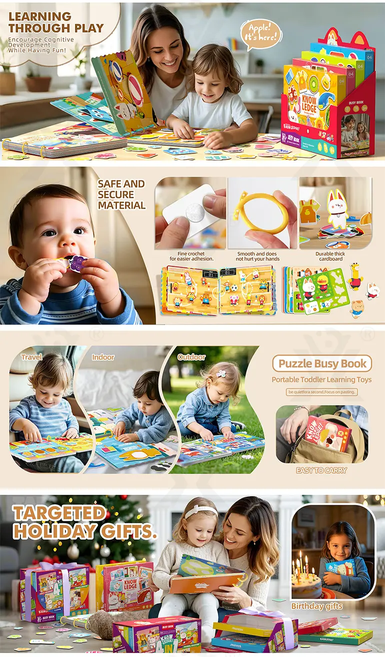 Magic Sticker Book for Kids with Four Learning Themes & Reusable Design · TV10620 · detail image 2 of 4