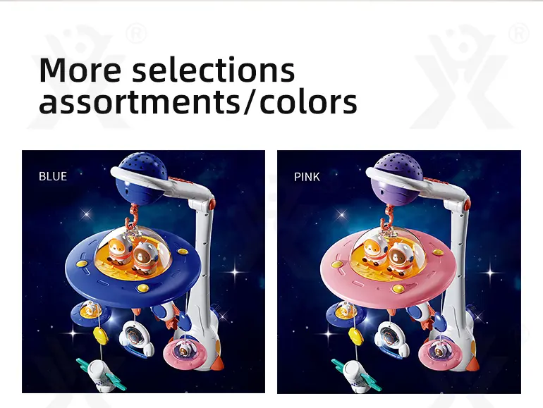 Soothing Space Bed Bell with Star Projection, Music, and Rotating Pendant · TV10618 · detail image 11 of 12