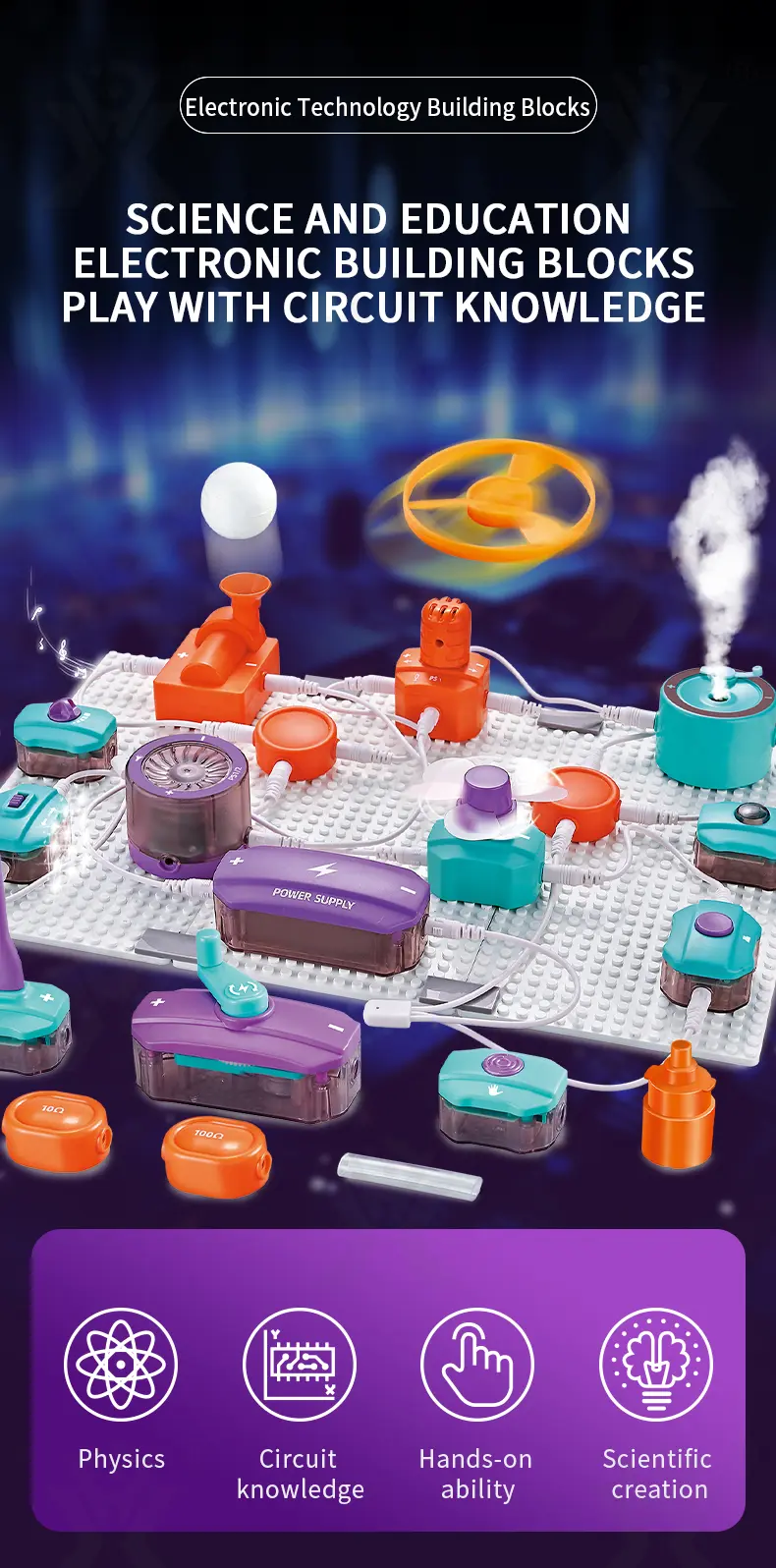 Electronic Bricks With 100+ Circuit Experiments · TV10598 · detail image 1 of 14