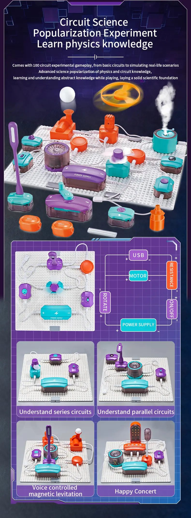 Electronic Bricks With 100+ Circuit Experiments · TV10598 · detail image 2 of 14