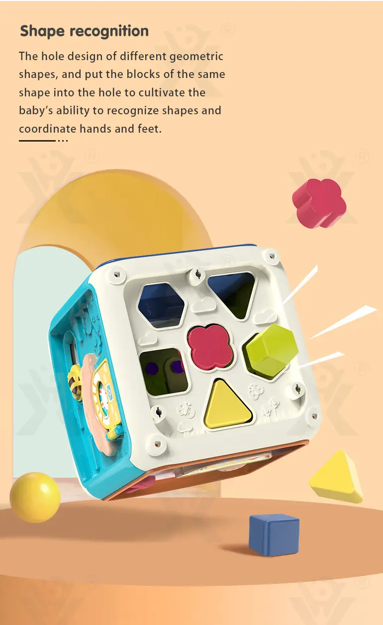 7-in-1 Activity Cube Seven Facet Toy with Music, Shapes, and Interactive Play · TV10616 · detail image 4 of 9
