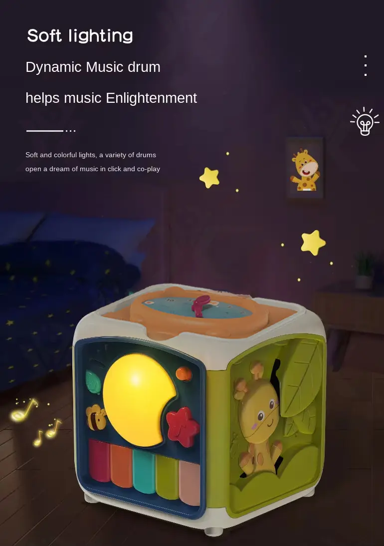 7-in-1 Activity Cube Seven Facet Toy with Music, Shapes, and Interactive Play · TV10616 · detail image 7 of 9
