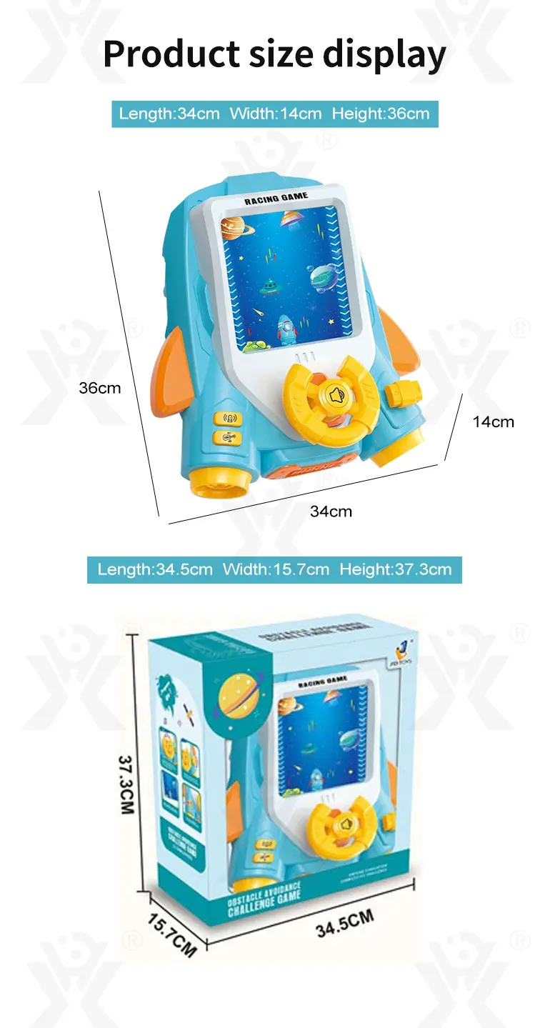 2-in-1 Space Car Game Machine Toy with Lights, Sounds, and Dual Charging Options · TV10614 · detail image 10 of 10