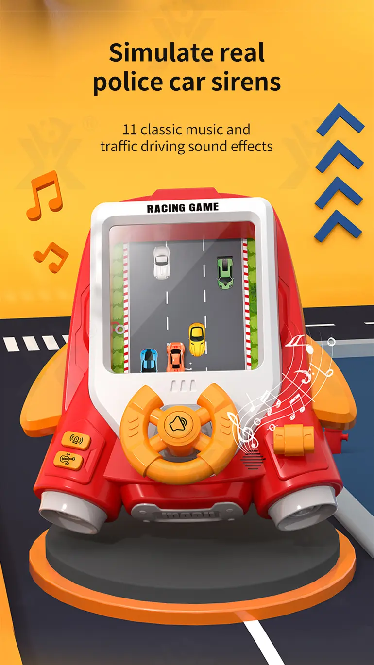 2-in-1 Space Car Game Machine Toy with Lights, Sounds, and Dual Charging Options · TV10614 · detail image 5 of 10