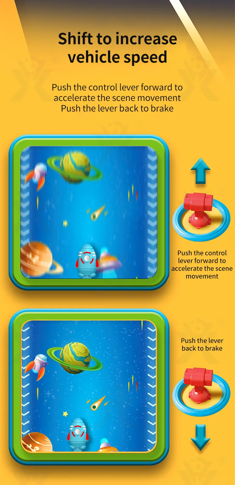 2-in-1 Space Car Game Machine Toy with Lights, Sounds, and Dual Charging Options · TV10614 · detail image 6 of 10