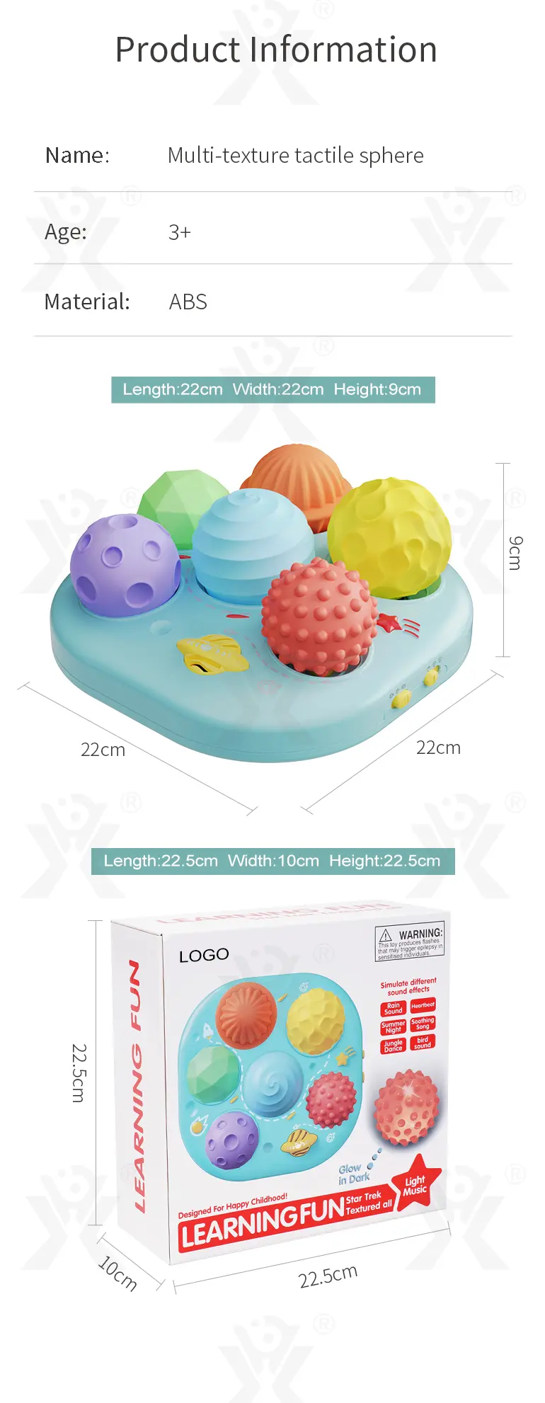 Baby Sensory Ball With Soothing Sound and Breathing Light · TV10610 · detail image 11 of 11