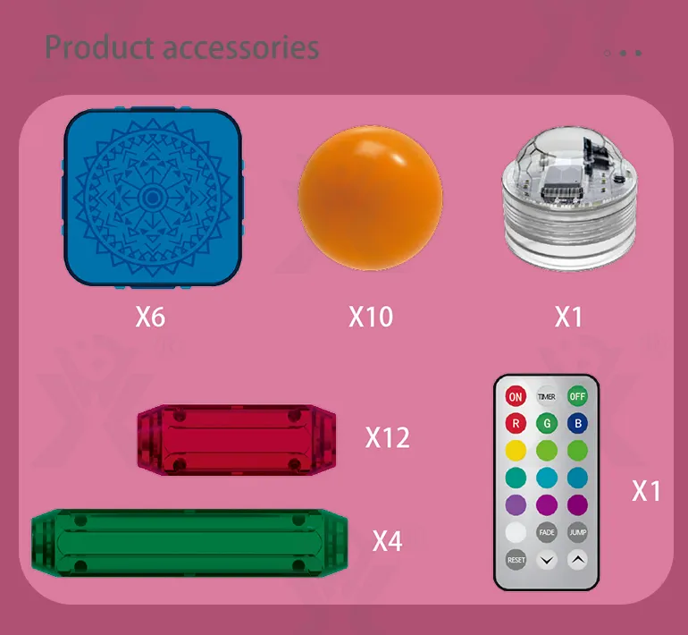 Magnetic Toy with Color Window and Romote-Controlled Light · TV10498 · detail image 2 of 8