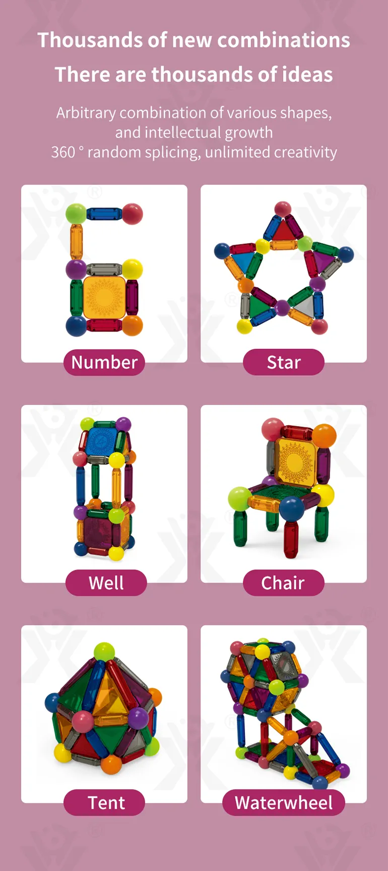 Magnetic Toy with Color Window and Romote-Controlled Light · TV10498 · detail image 7 of 8