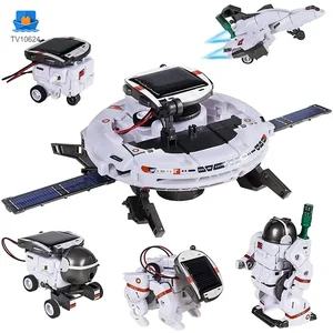 6-in-1 Solar Robot Toy Powered By Solar Energy for Kids STEM Learning