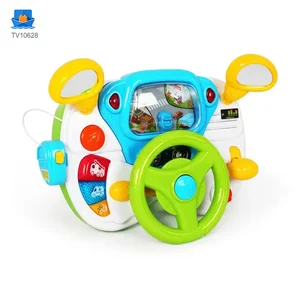 Kids Driving Simulator Toy with Steering Wheel, Gear Shift & Realistic Road Scene