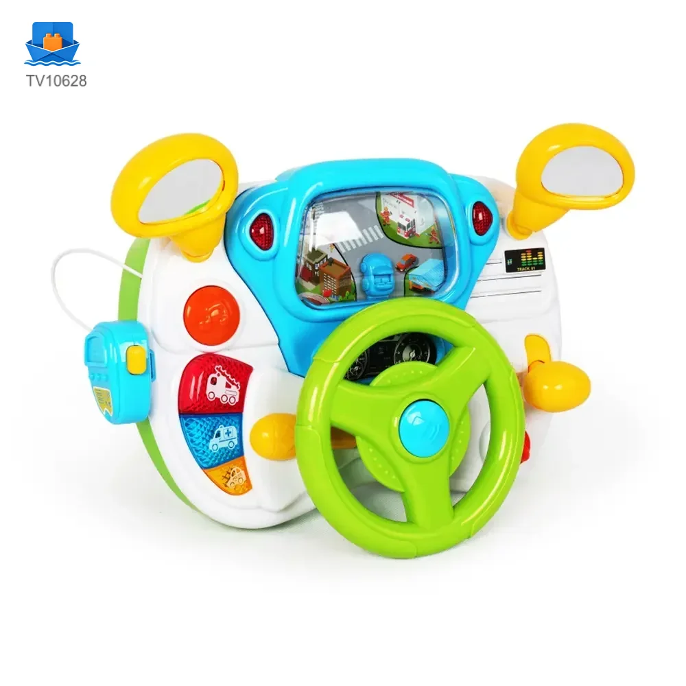 Kids Driving Simulator Toy with Steering Wheel, Gear Shift & Realistic Road Scene · TV10628 · product photo 1 of 6