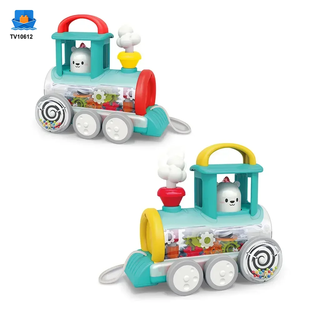 Push-Pull Small Train Toy With Smoke, Gears & Rotating Bead · TV10612 · product photo 1 of 8
