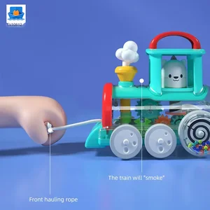 Push-Pull Small Train Toy With Smoke, Gears & Rotating Bead · TV10612 · product photo 2 of 8