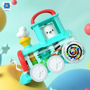 Push-Pull Small Train Toy With Smoke, Gears & Rotating Bead · TV10612 · product photo 3 of 8