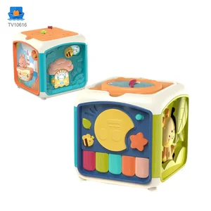 7-in-1 Activity Cube Seven Facet Toy with Music, Shapes, and Interactive Play