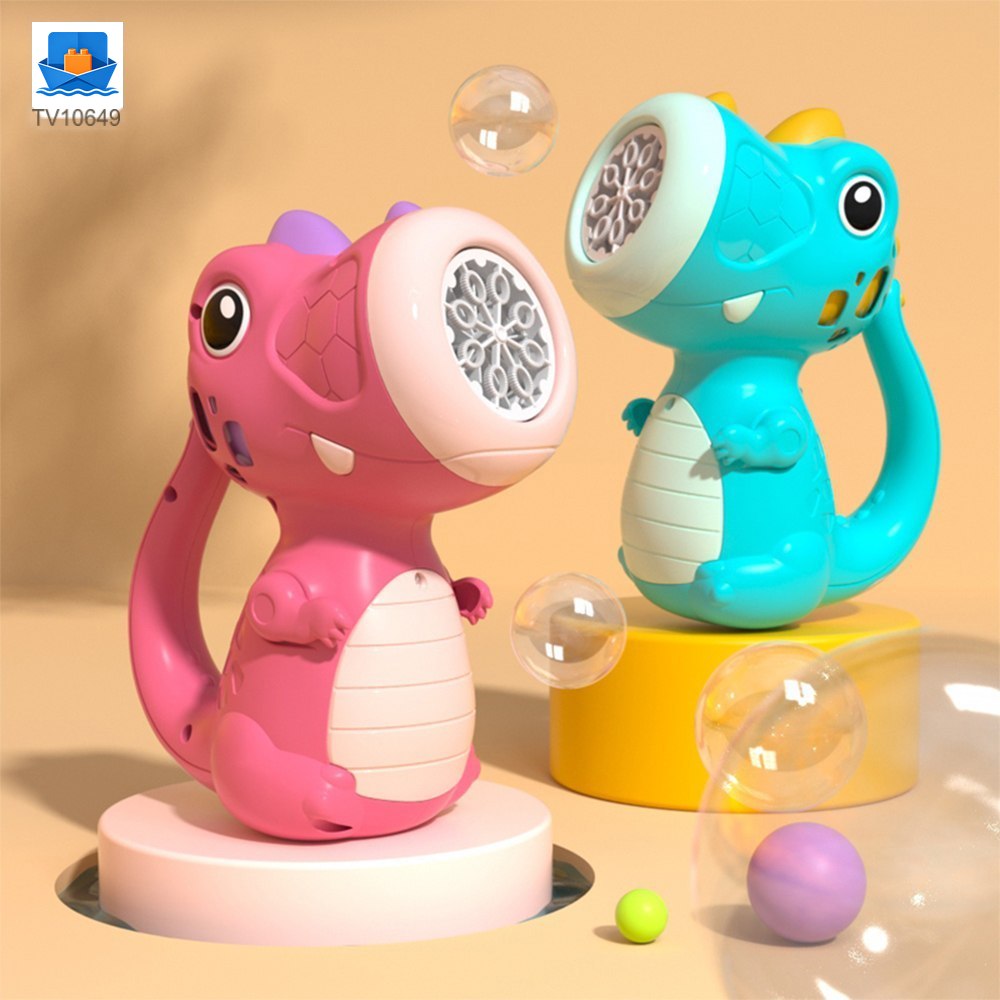 Cute Dinosaur Bubble Machine with Lights & Music · TV10649 · product photo 1 of 6