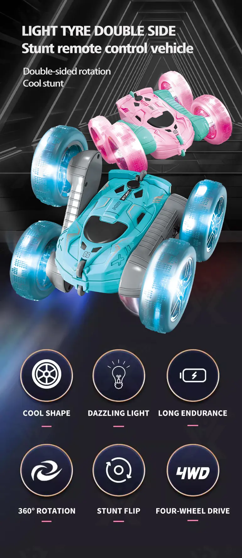 2.4G Remote Control Stunt Car, RC Toy · TV10580 · detail image 1 of 6