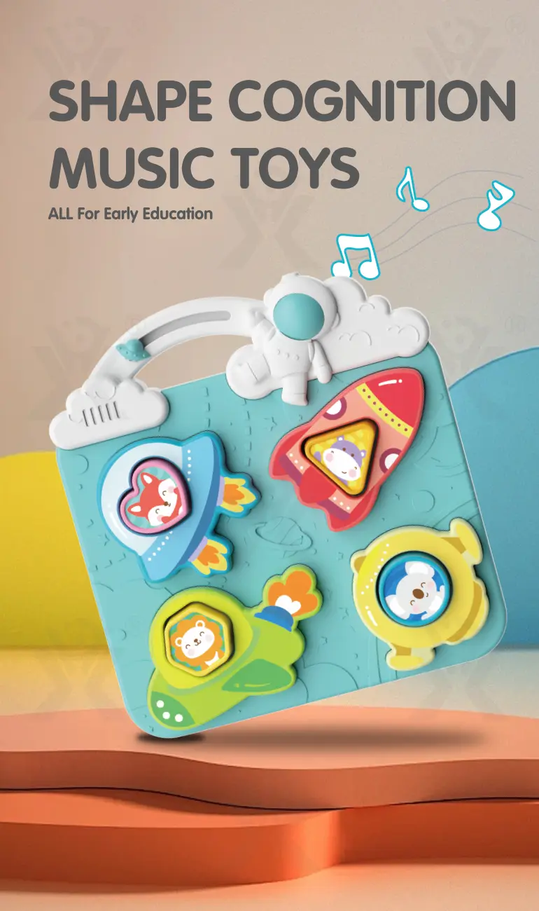 Astronaut Theme Cognition Board Toy With Light, Sound & Shape Learning · TV10596 · detail image 1 of 7
