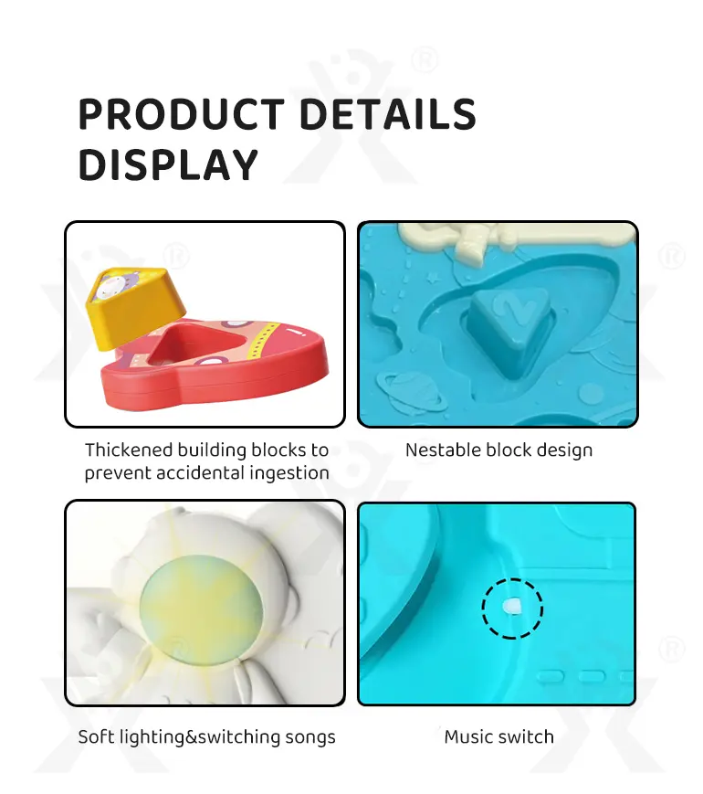 Astronaut Theme Cognition Board Toy With Light, Sound & Shape Learning · TV10596 · detail image 5 of 7