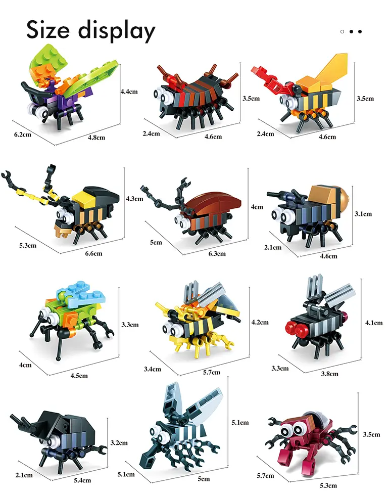 Insect Set Building Bricks For Kids Creative Playing · TV10586 · detail image 6 of 7