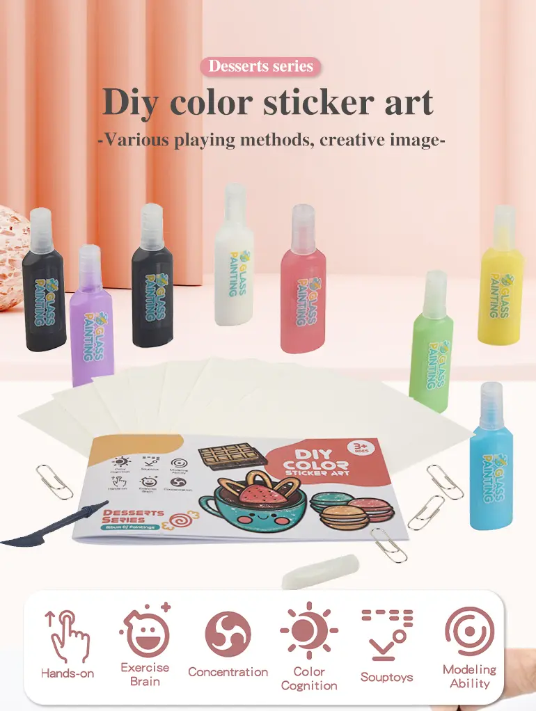 DIY Color Sticker Art Set Toy, Drawing Toy · TV10583 · detail image 1 of 5