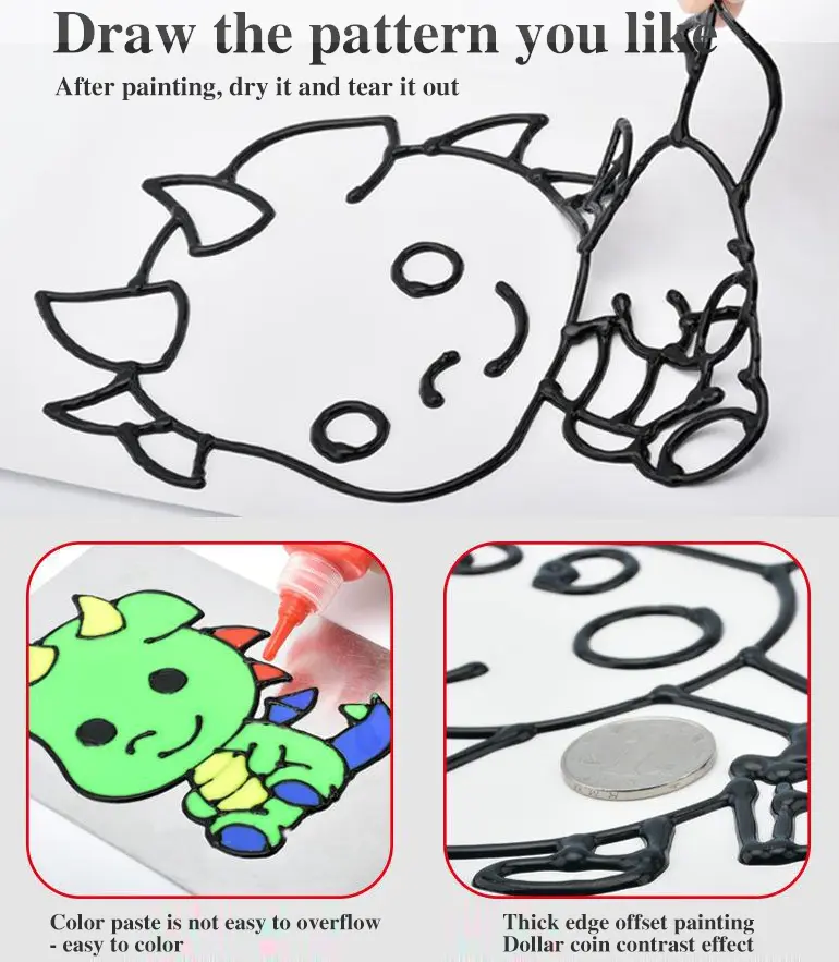 DIY Color Sticker Art Set Toy, Drawing Toy · TV10583 · detail image 2 of 5